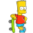Bart Simpson 02 Skate Icon